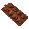 LFGB 100% Silicone chocalate Mould for happy life in Animal style