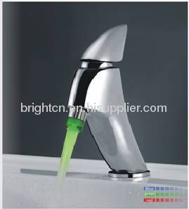 LED single hole basin faucet