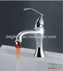 LED single hole basin faucet