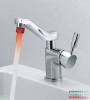 LED single hole basin faucet