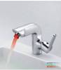 LED single hole basin faucet