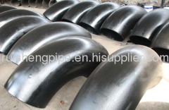 Carbon steel elbow with black painting or varnish coating,2~30mm thickness.