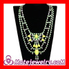 Wholesale Resin Rhinestone Crystal Statement Collar Bib Necklace