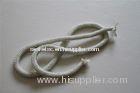 White Texturized Fiberglass Knitted Rope For Asbestos Lagging Ropes