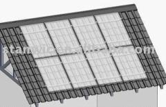 Pitched roof solar bracket mounting system