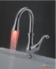 Brass LED kitchen faucet