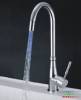 Brass LED kitchen faucet