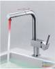 Brass LED kitchen faucet