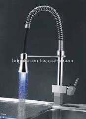 LED kitchen spring faucet