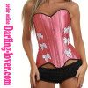 Mini Red Buttlefly Tie Corset