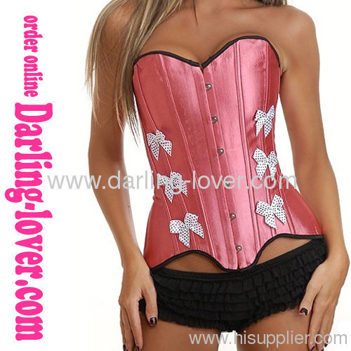 Mini Red Buttlefly Tie Corset