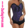 Sexy Purple Jacquard Fashion Corset