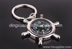 Compass key ring/ zinc alloy keychain