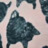 Animal-printed polar fleece fabric