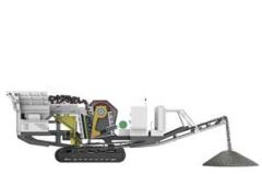 Track mobile jaw crushing plant
