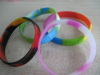 Multicolour 100% imprint Silicone Wristbands