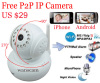 Hot P2P Plug &Play for iPone and Anroid Network Wireless wifi Pan/Tilt ip camera