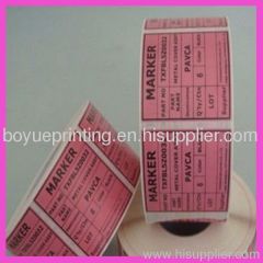 Customized waterproof adhesive paper roll labels with full color for promotion