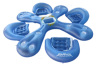 PVC inflatable water chairs for 4 persons