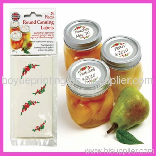 Printing customized adhesive paper food grade label