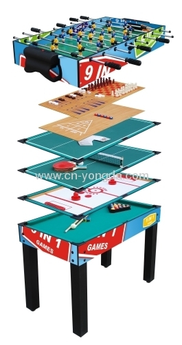 Hot Sell 9 IN 1 Multi Game Table