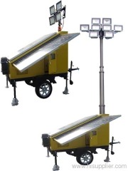 MO-850 Solar Powered Mobile Light Tower