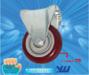 Fixed Rubber Caster Wheel for Industrial Handling Trolley