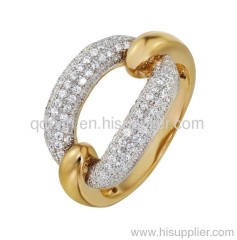 micro pave brass jewelry rings