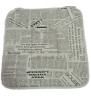 letter printed canvas seat cushion