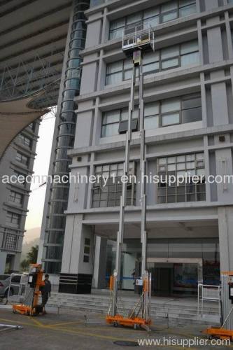 Double aluminum alloy mast lift