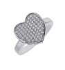 fashion heart style brass rings