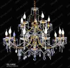 K9 Crystal chandelier,DIA900*H1000mmL12,crystal candle lamp,hotel lamp