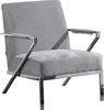 Single Upholstered Arm Chair, Contemporary Fabric Easy Chair