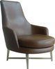 Leather Modern Upholstered Chairs, Germany Living Room Furniture