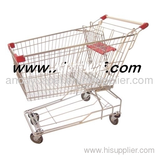 60-210 Liters Supermarket trolleys hand trolley/metal cart