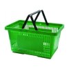 chrome plated iron wire carry shopping basket/plastic baskets with handle/supermarket basket