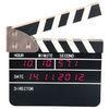 Black Mini Alarm Movie Clapper Board Clock For Bedside