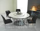 Italian Style Marble Dining Table, Round Marble Top Dining Tables