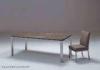 Contemporary Marble Dining Tables, Luxury Metal Glass Dining Table