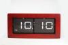 Flip Table Antique Wooden Clocks , Red Rectangle Clock