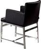 Upholstered Black Leather Dining Chairs, Contemporary Dining Room Chair