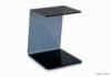 Black / Grey Glass Coffee Table, Contemporary Bend Glass Side Table