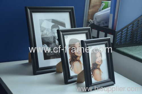 Popular Black Plastic Photo Frames, Customs design welcome, Quality Mouldings, #PS-005