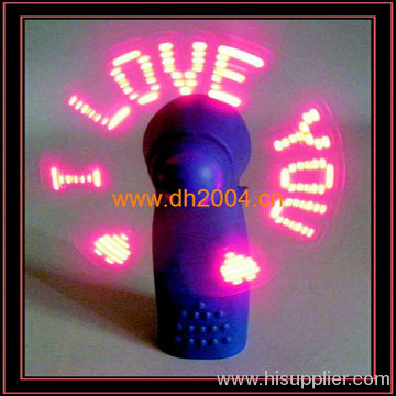 Mini led Ventilator-Colorful fan, Nice looking.led message min fan