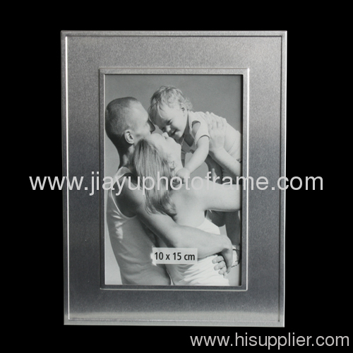Aluminum picture frame with stand