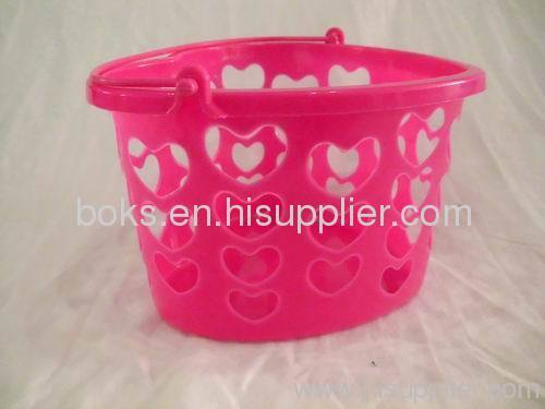 Plastic heart shaped Gift Baskets