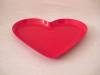 plastic Valentine's heart shaped plates