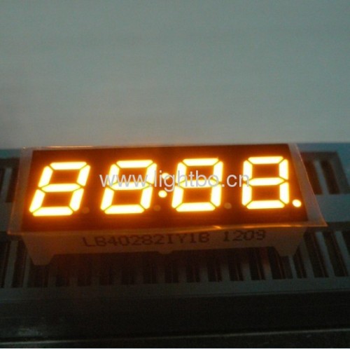 Super Bright Amber 4 digit 0.28 inch 7 segment led clock display