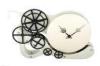 Cream Olympic Gear Table Clock , Contemporary Clocks