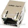 1 X 1 Single Port RJ45 Magjack / POE RJ45 Connector With Right Angle